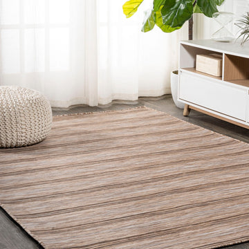 Bo Modern Farmhouse Wide Stripe Area Rug
